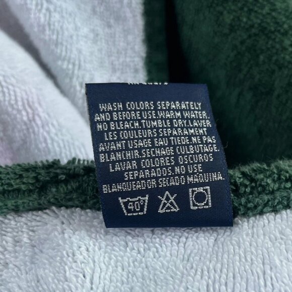 Ralph Lauren LOT OF 3 Green Floral Bathroom Towel Set 2 Bath 1 Hand Rose Vintage - Picture 14 of 16